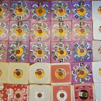 RSN111 - Large Collection of Rare Vintage Hawaiian 45 RPM Records & More