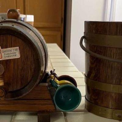 RSN179 - Vintage Miniature French Liquor Barrel