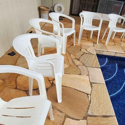 RSN157 - SET of 7 Stackable Plastic Chairs