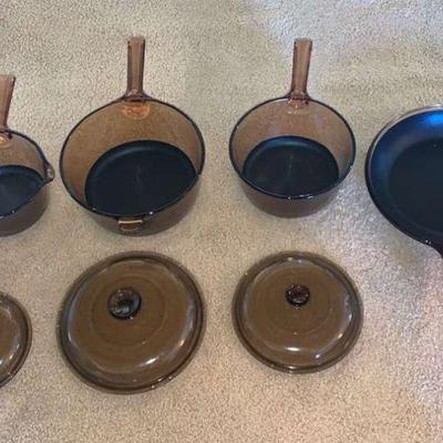 RSN004 Various Corning Cookware, Pyrex Pots