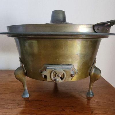 RSN082 - Vintage Korean Brass Hotpot #1