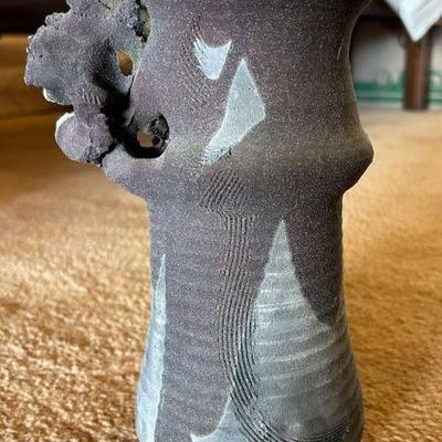 RSN030- Handcrafted Ikebana Pottery Vase - Signed by Artist