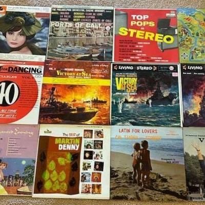 RSN117- Variety Vintage Vinyl Records (Victory At Sea, Some Enchanted Evening, And More)