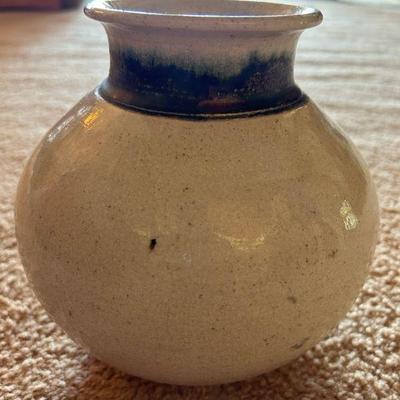 RSN029- Vintage Handcrafted Pottery Vase - Signed by Artist