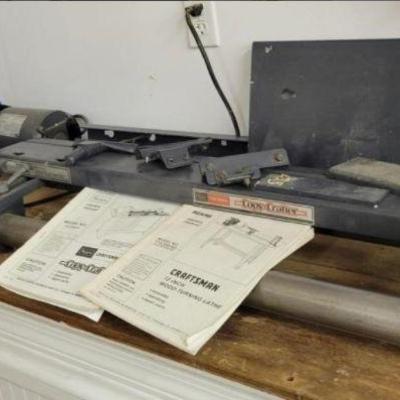 Lot # : 11 - Craftsman 12" Wood Turning Lathe & Copy Crafter
Please bring people and equipment to help load items. Wood Turning...