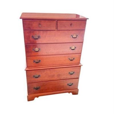 Lot 258   
Ethan Allen Heirloom Maple Early American Chest Of Drawers