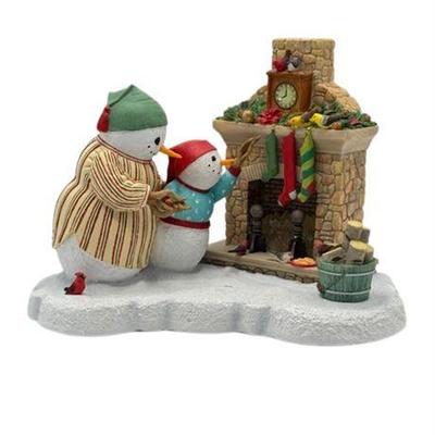 Lot 006   
Lenox Lynn Bywaters Getting Ready For Santa Snowmen Figurine