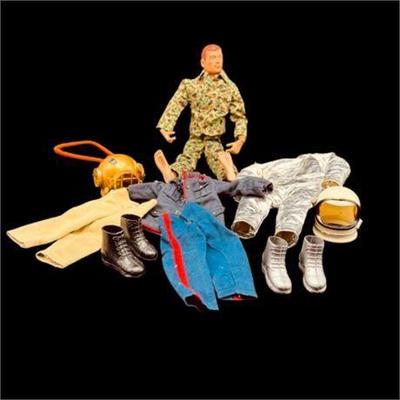 Lot 309   
Vintage GI Joe Action Figure And Accessories