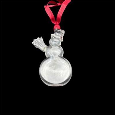 Lot 299  
Orrefors 1987 Crystal Christmas Snowman In Original Box