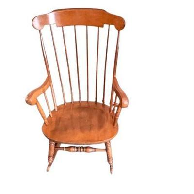 Lot 262   
Windsor Style Maple Rocking Chair