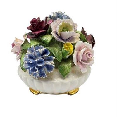 Lot 294   
Radnor Bone China Flower Bouquet In White Vase