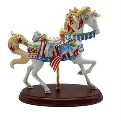 Lot 018   
Lenox American Glory Patriotic Carousel Horse