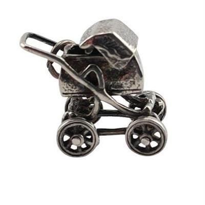 Lot 086   2 Bid(s)
Baby Carriage Charm, Sterling Silver