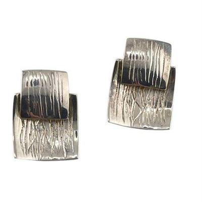Lot 084   
Joid'art Sterling Silver Contemporary Etched Earrings