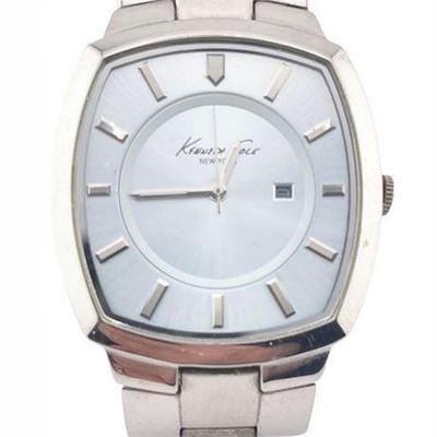 Lot 045   
Kenneth Cole KC3340 Wrist Watch Lt Glacier Blue Face
