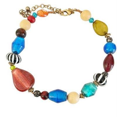 Lot 059  
Art Glass Fashion Statement Necklace