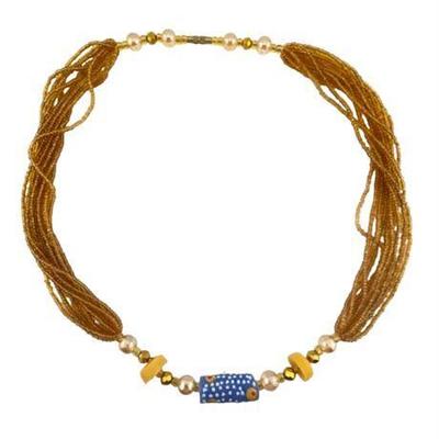 Lot 029   
Multi Strand Art Glass Necklace