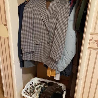 So many men’s suits.
