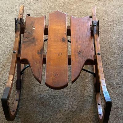 Antique Sleigh Coffee Table 
