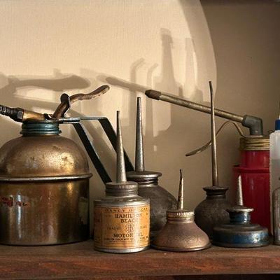 Vintage Oil Cans | Oilers | Oil Pumps 