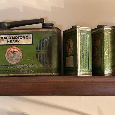 Texaco Heavy Handy Grip Tin | Texaco Port Arthur Oil Cans
