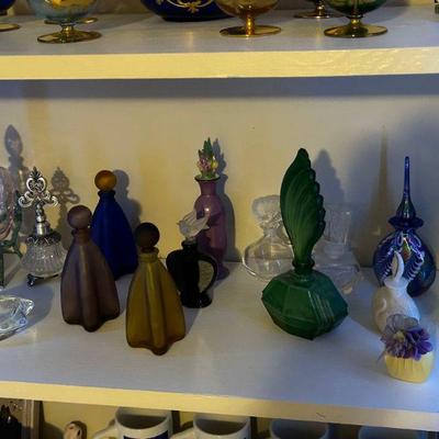 Impressive Collection of Vintage Perfume Bottles and Glass