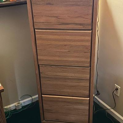 Full Size Wood Filing Cabinet
