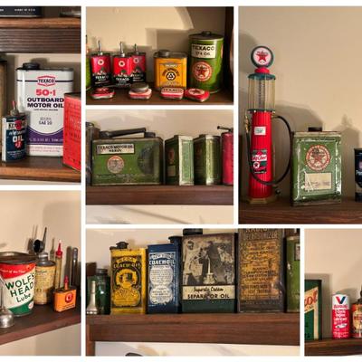 Cartersville Estate Sale - Huge Vintage Oil Can Collection