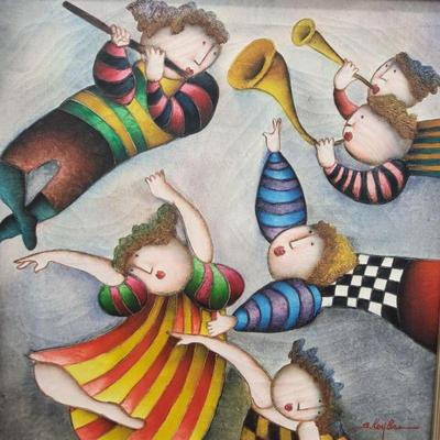 Joyce Robal Whimsical Art Lithograph