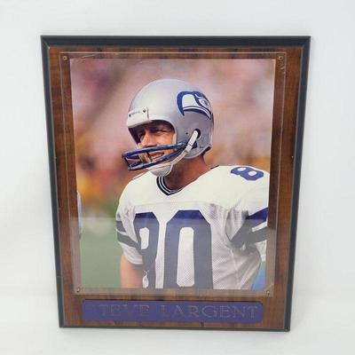 Seahawks Steve Largent Photo Wall Plaque