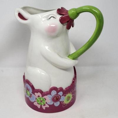 Department 56 Easter Spring Rabbit Pitcher