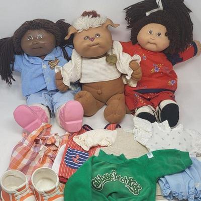 1980's Cabbage Patch Dolls & Extra Clothes