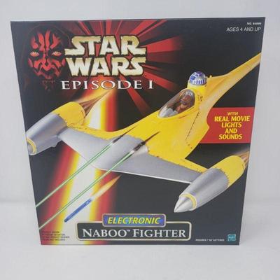 NIB 1998 Star Wars Episode l Electronic Naboo Fighter