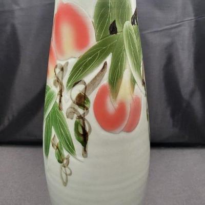 Chinese Pottery Vase 15" Signed