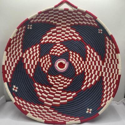 Coil Weave Basket Wall Hanger