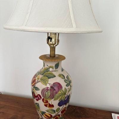 Vintage Frederick Cooper handpainted lamp