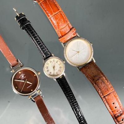 (3pc) Polo & Other Wristwatches | Lady's wristwatches, including a Beverly Hills Polo Club "diamond" wristwatch, a...