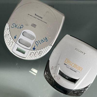 (2pc) WALKMAN CD PLAYERS | Portable CD players including a Sony Discman D-101 and a Venturer model DM8301-45K.

Contact All Country...