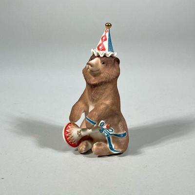 CYBIS CIRCUS BEAR FIGURINE | Cybis 1975 porcelain circus bear figurine. - h. 7 x w. 3 x l. 3 in

Contact All Country Estate Sales
