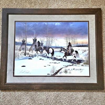 Donald Vann Limited Edition Lithograph #1/950  Triple Signed by Artist