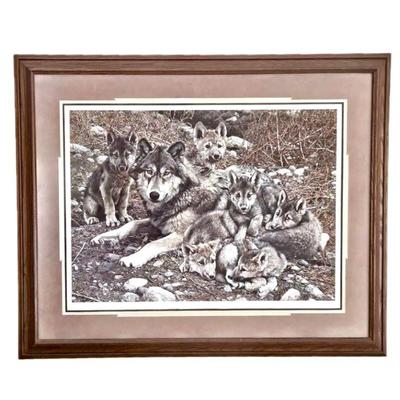 "Den Mother" Artist: Carl Brenders Signed LE Lithograph 