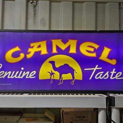 #8086 • Camel Cigarettes Lighted Sign
