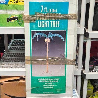 #2406 • 7ft Palm Rope Light Tree
