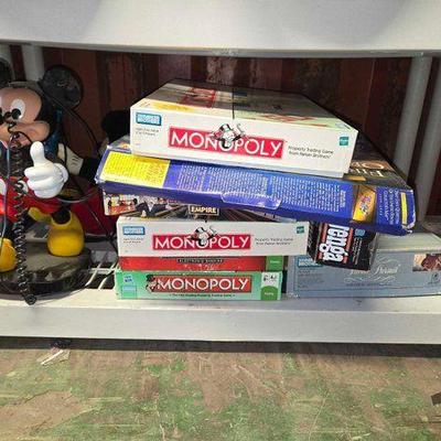 #6124 • Mickey Mouse Memorabilia, Board Games, State Quarter Book
