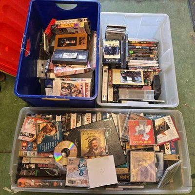 #6534 • CDs, DVDs, VHS, and Cassette Tapes
