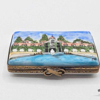 #1946 • Postcard Limoges Trinket Box
