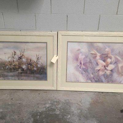 #2399 • (2) Signed Framed Limited Edition Donald Voorhees Prints
