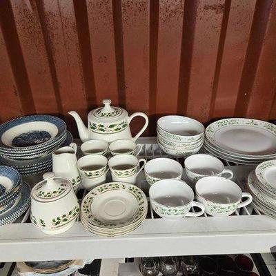 #6100 • (2) Dinnerware Sets
