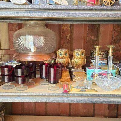 #6006 • Crystal, Bookends, Drink Dispenser & More
