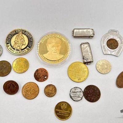 #1752 • (16) Coins & (2) Pocket Travel Shines
